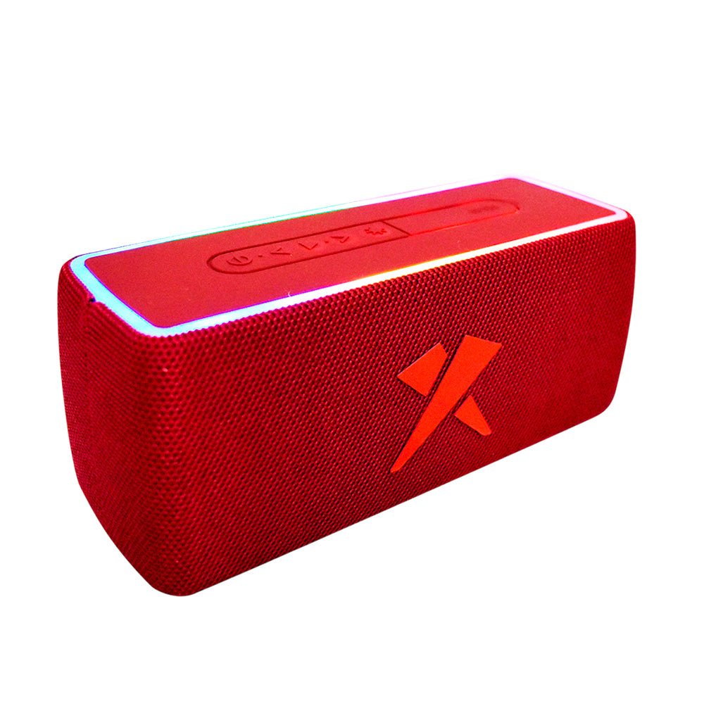 Bocina rectangular bluetooth diseño tipo panel con luz rgb bs-x05