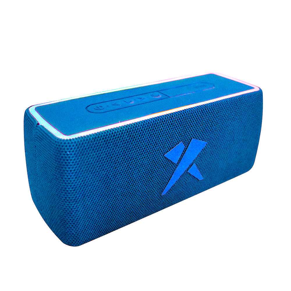 Bocina rectangular bluetooth diseño tipo panel con luz rgb bs-x05