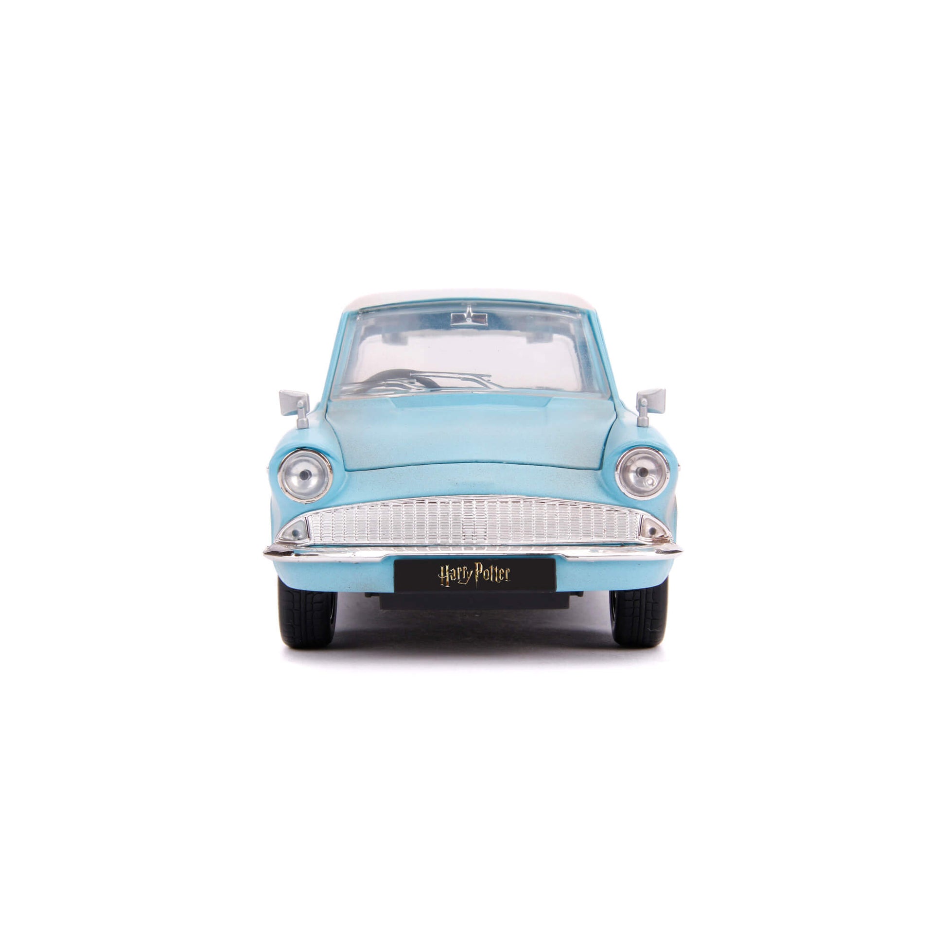 Harry Potter Ford Anglia - Coche fundido a presión y figura de Harry Potter de 2.75 pulgadas