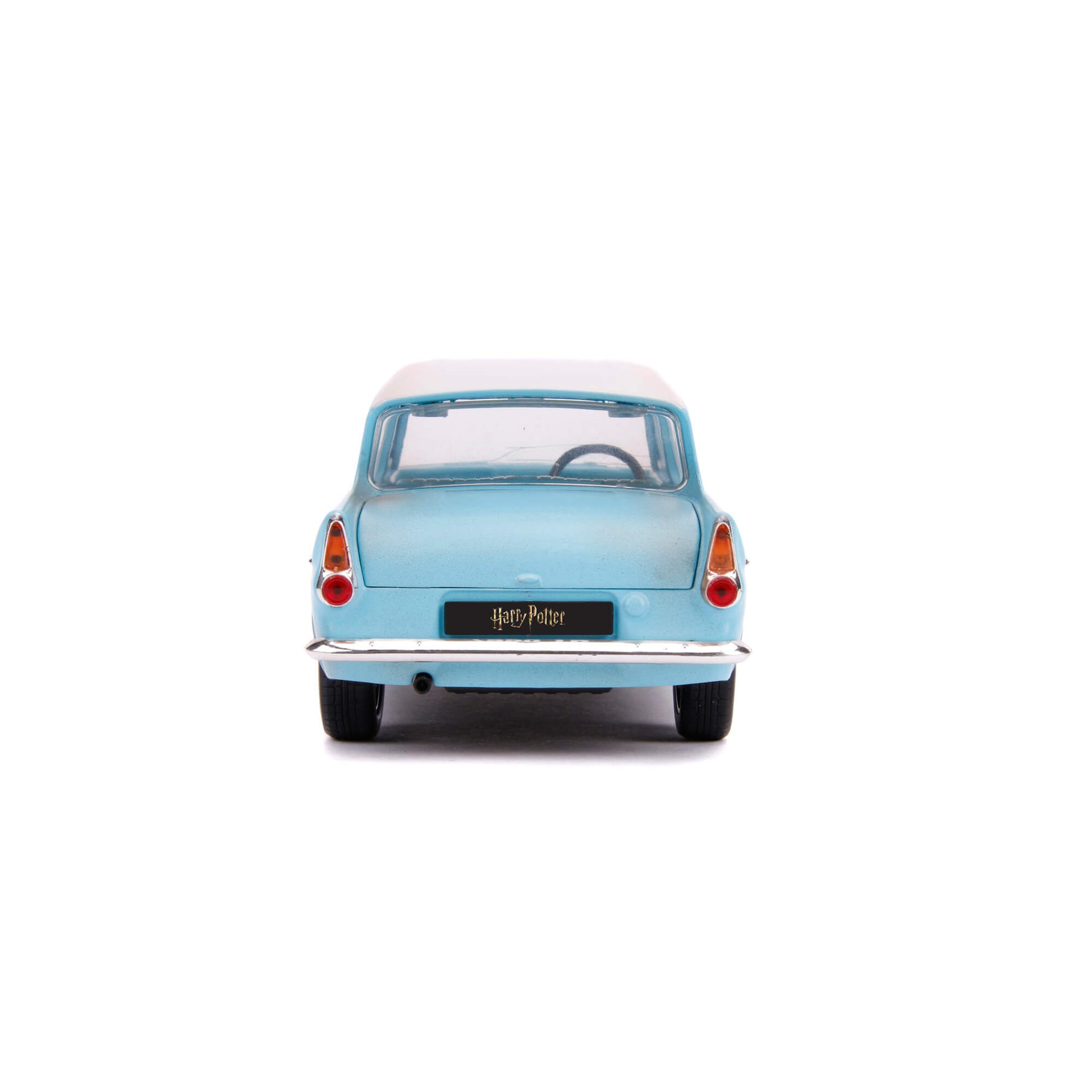 Harry Potter Ford Anglia - Coche fundido a presión y figura de Harry Potter de 2.75 pulgadas