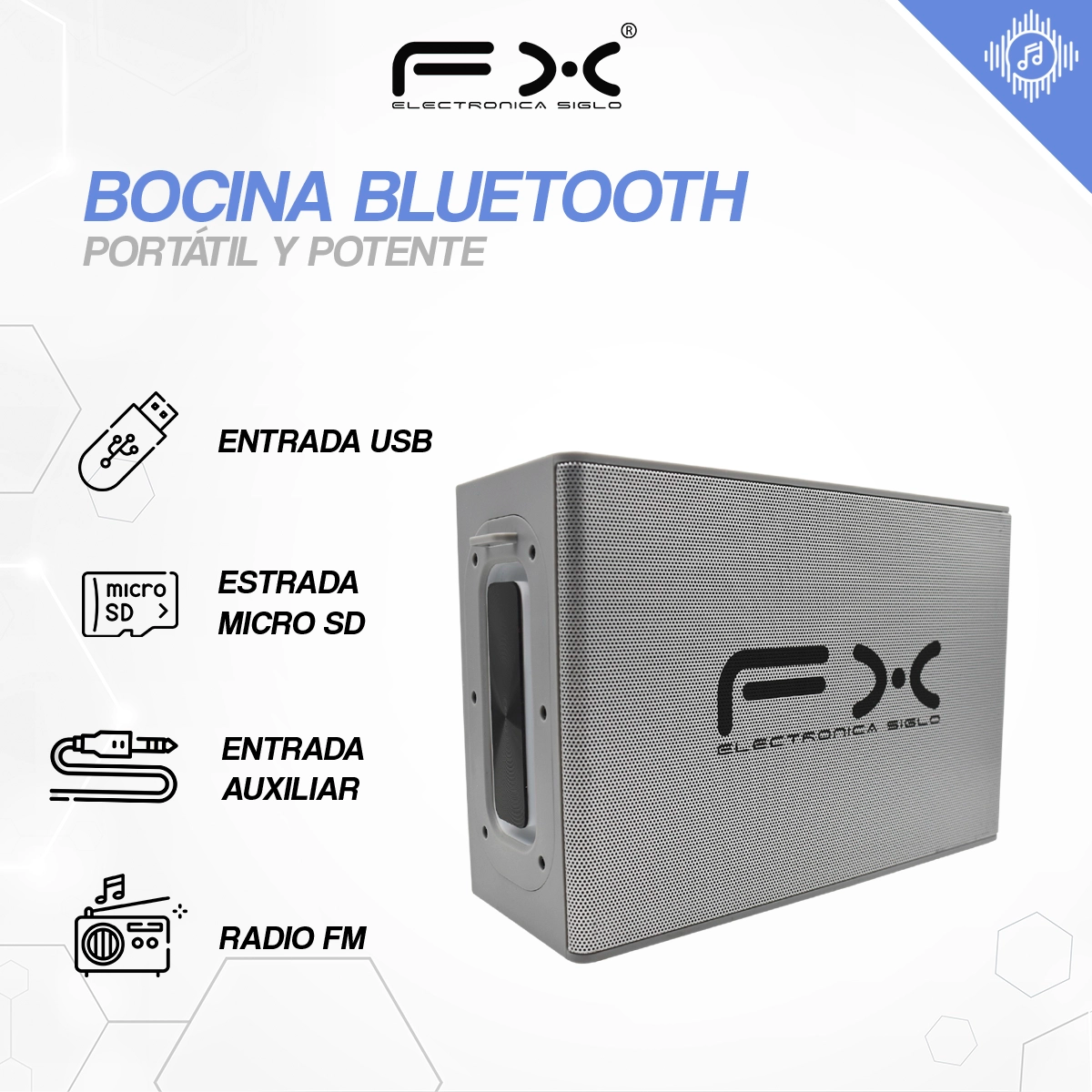 Bocina con Bluetooth BS-FX36