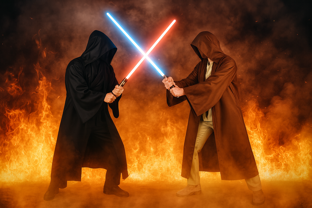 Cosplay Jedi y Lord Sith