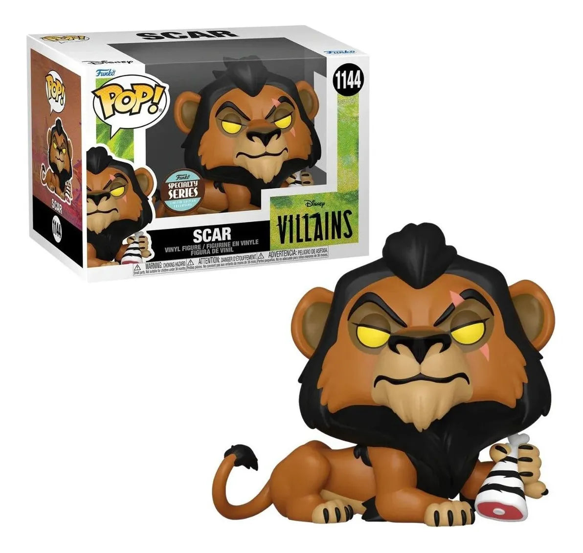 Funko Pop, villanos de Disney, exclusivo de El rey león, Scar 1144
