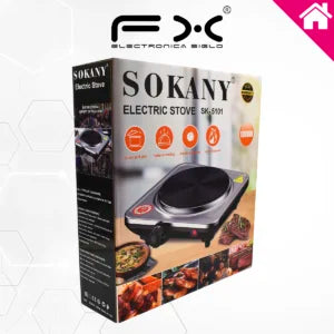 Parrilla Electrica,  Gran Potencia, 1000W, Facil de Usar, SOKANY SK-5101